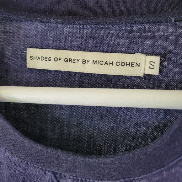 Shades of Grey by Micah Cohen blue linen shirt - Picture 3 of 6